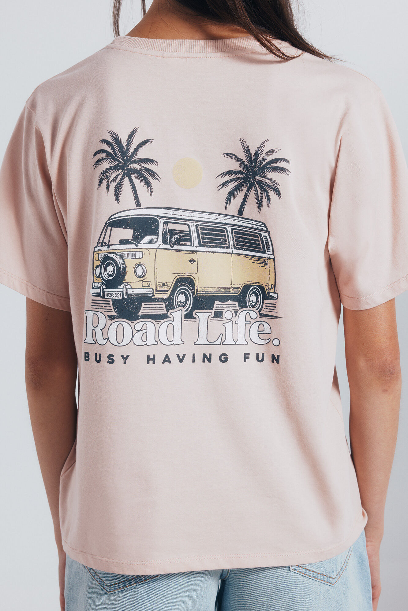 Springfield Playera gr&aacute;fica espalda naranja