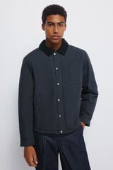 Springfield Chamarra de cuello de pana estampado