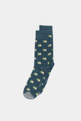 Springfield Calcetín jacquard aguacates verde