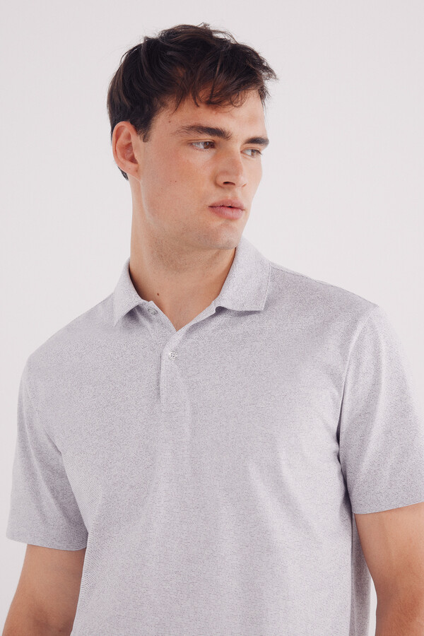Springfield Polo jersey microraya natural
