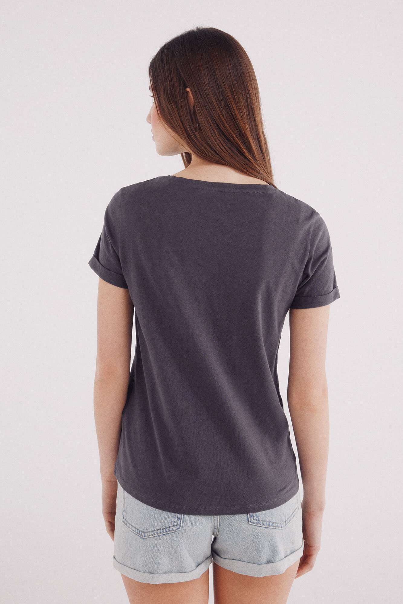 Springfield Playera gr&aacute;fica marina gris