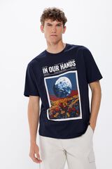 Springfield Playera in our hands azul