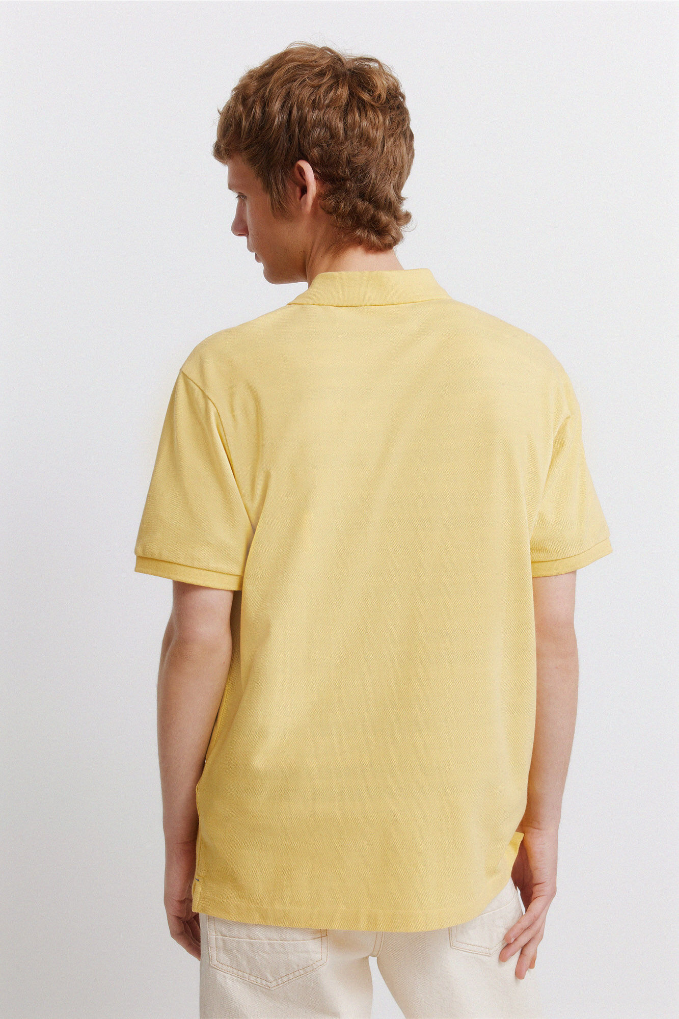 Springfield Polo b&aacute;sico Springfield regular fit amarillo