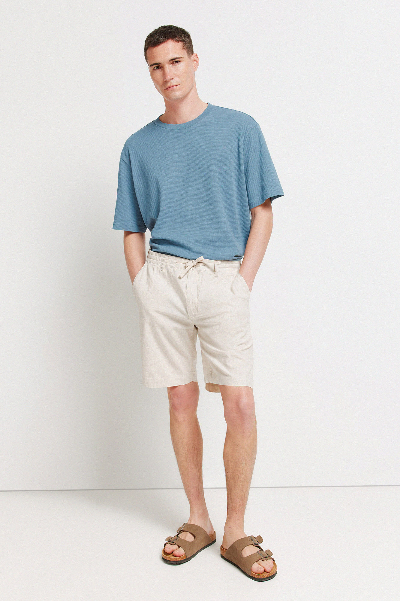 Springfield Bermudas slim fit c&oacute;modas de lino