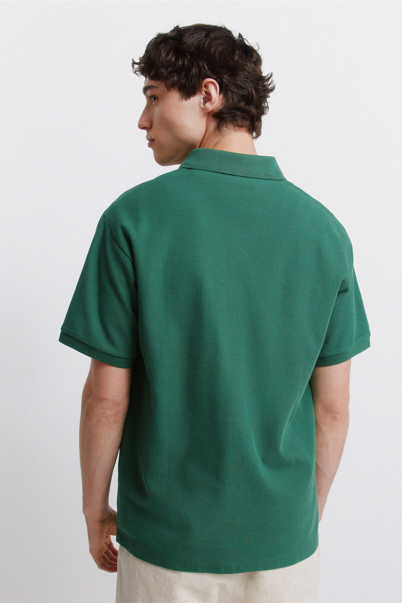 Springfield Polo de estructura regular fit verde