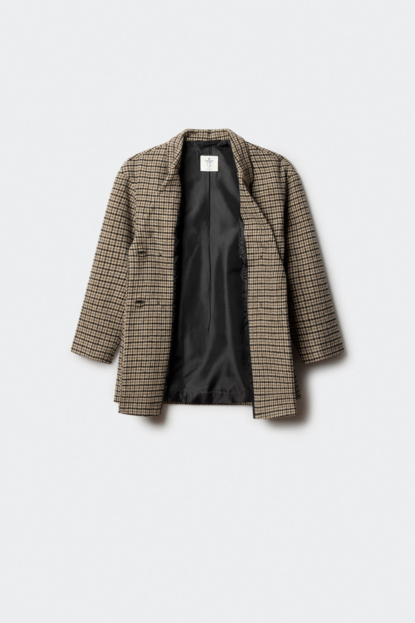 Springfield Kids Abrigo de cuadros para ni&ntilde;a nude