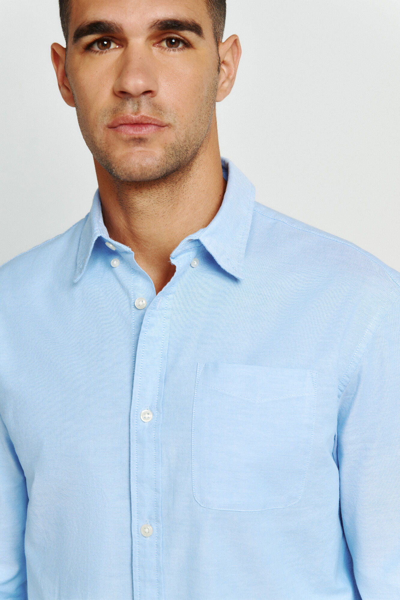 Jack & Jones Camisa oxford de algod&oacute;n