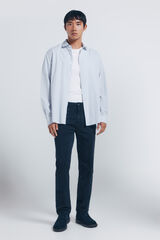 Springfield Pantalón slim fit de 5 bolsillo marino