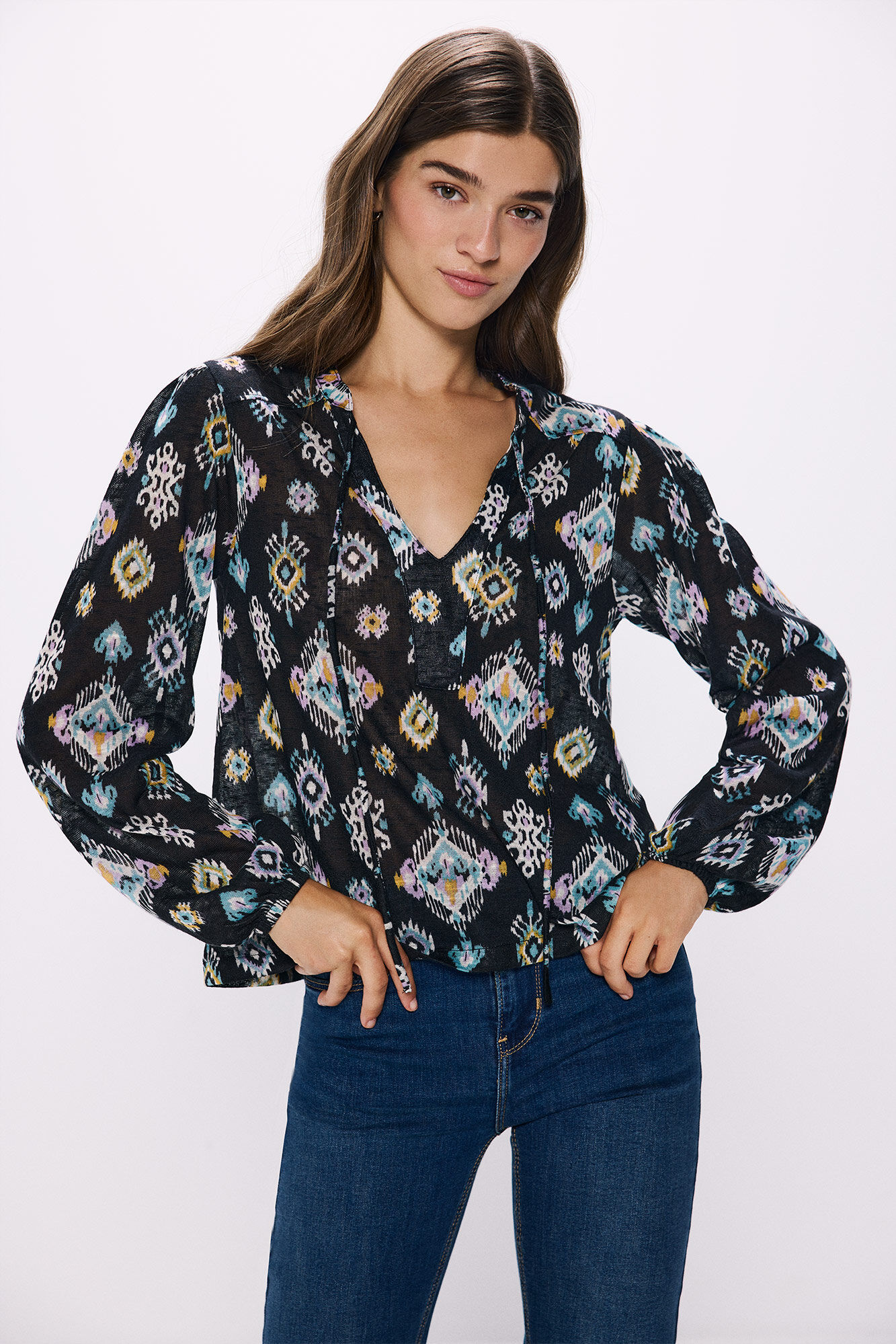 Springfield Blusa estampado &eacute;tnico