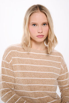 Springfield Playera chenilla rayas beige