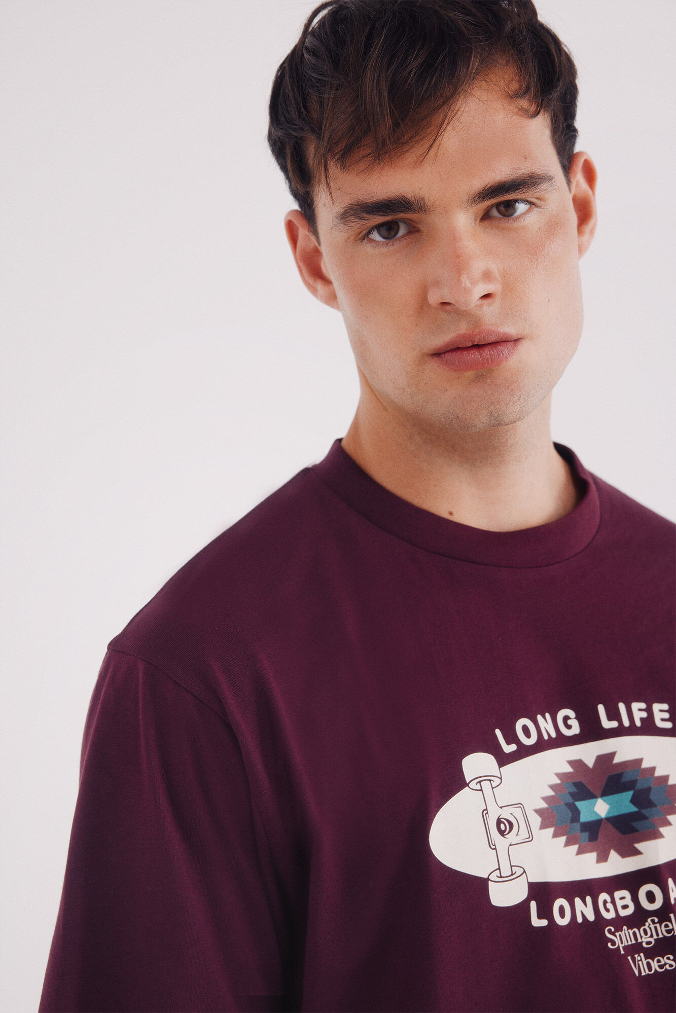 Springfield Camiseta longboard p&uacute;rpura