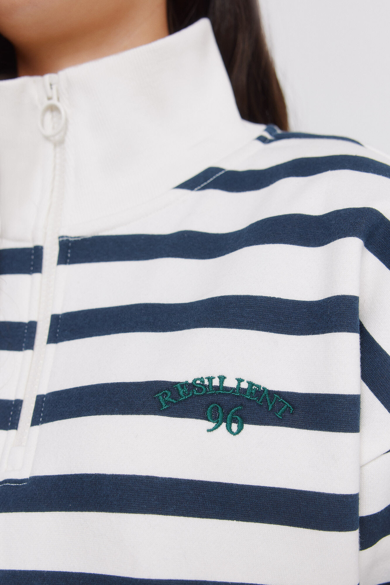 Springfield Sudadera de rayas beige