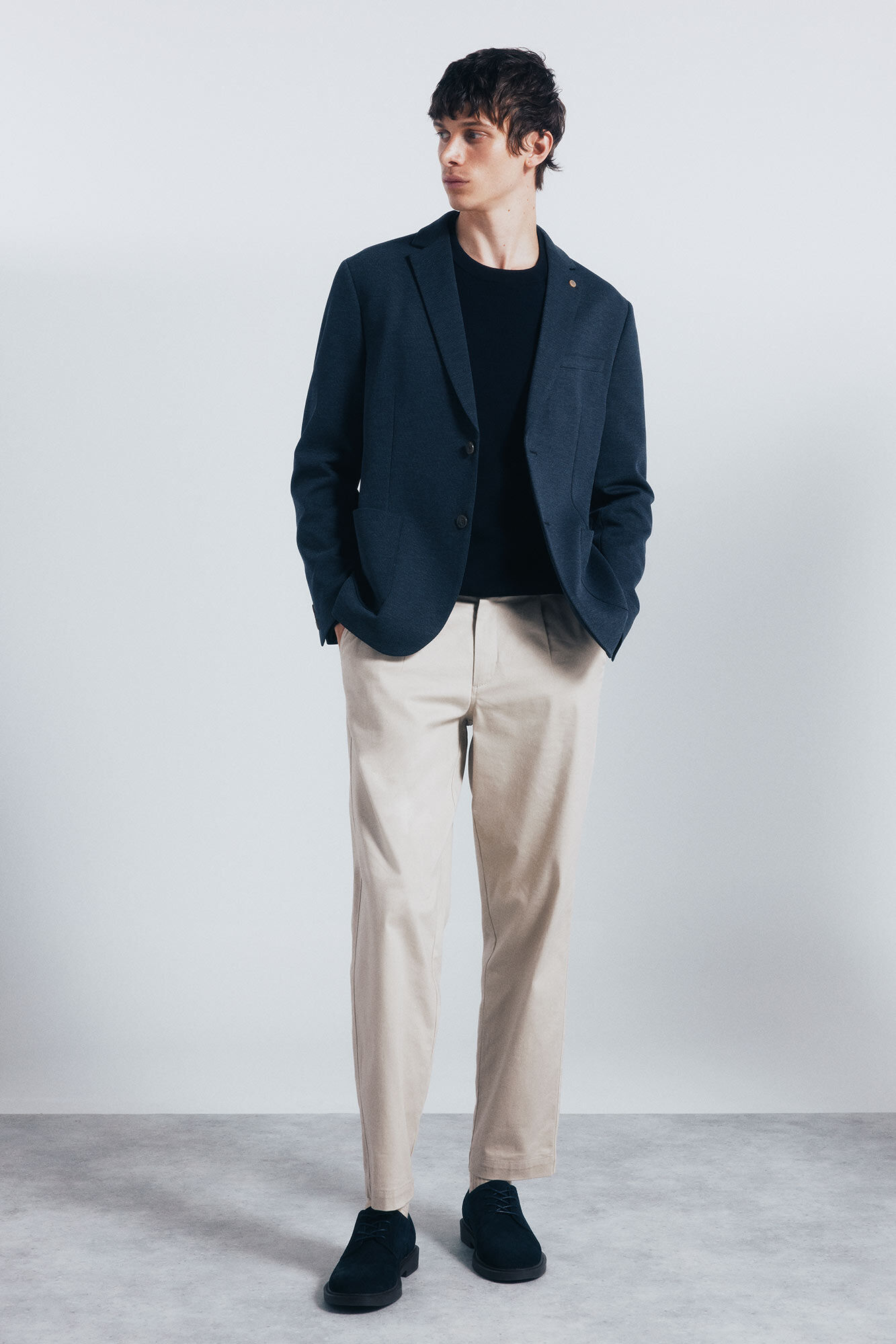 Springfield Blazer tweed azul