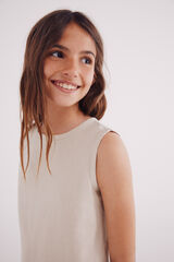 Springfield Top dobladillo crochet niña estampado