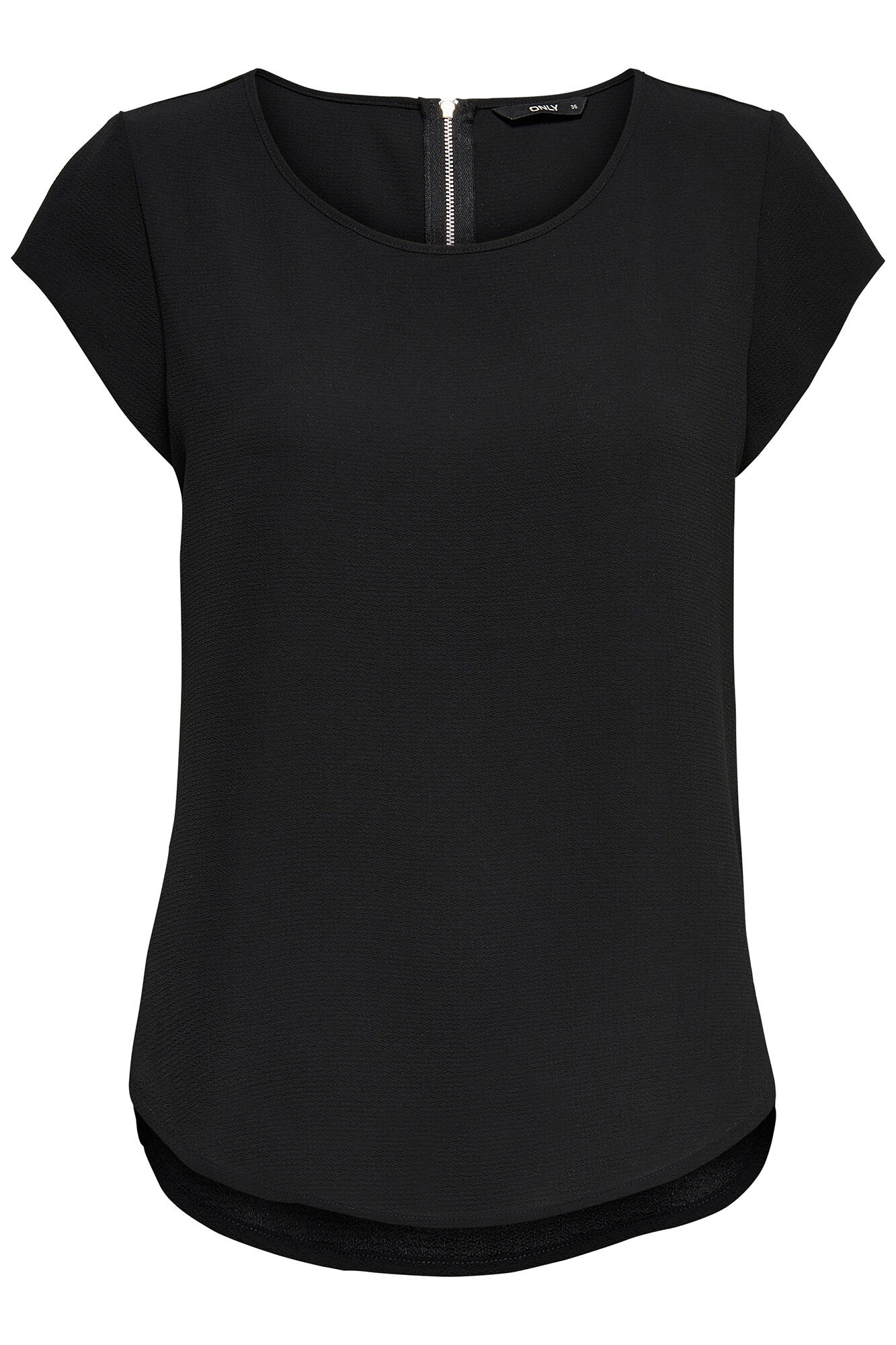 Only Playera manga corta negro
