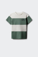 Springfield Kids Playera manga corta marinera para ni&ntilde;o verde