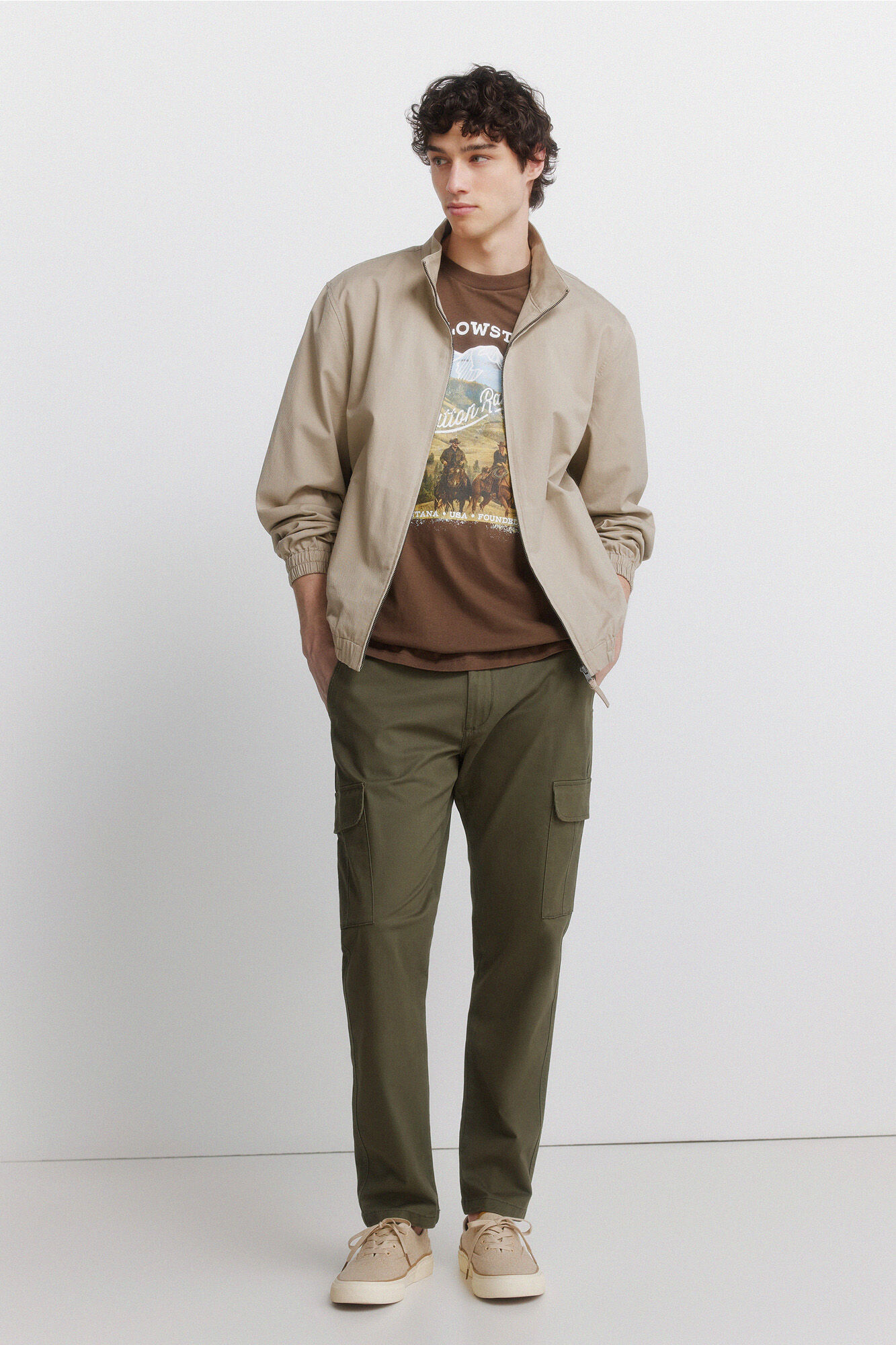 Springfield Playera Yellowstone caf&eacute;