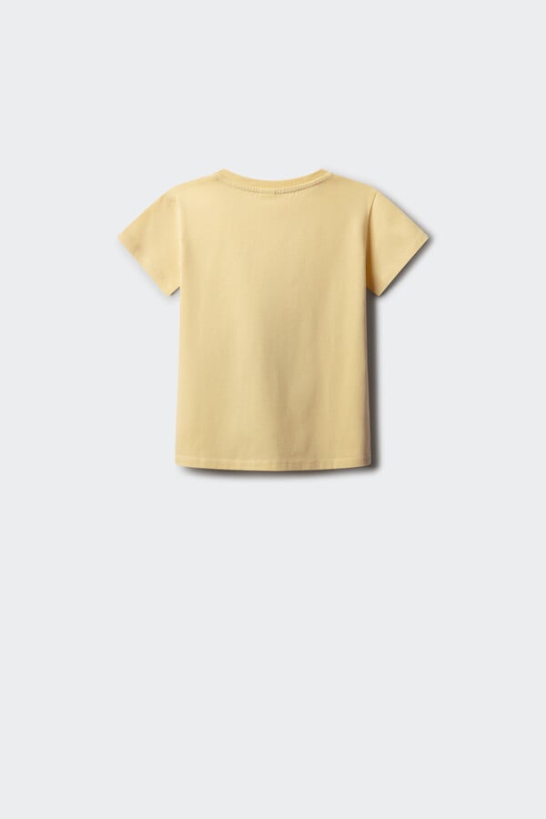 Springfield Kids Playera flor crochet niña amarillo
