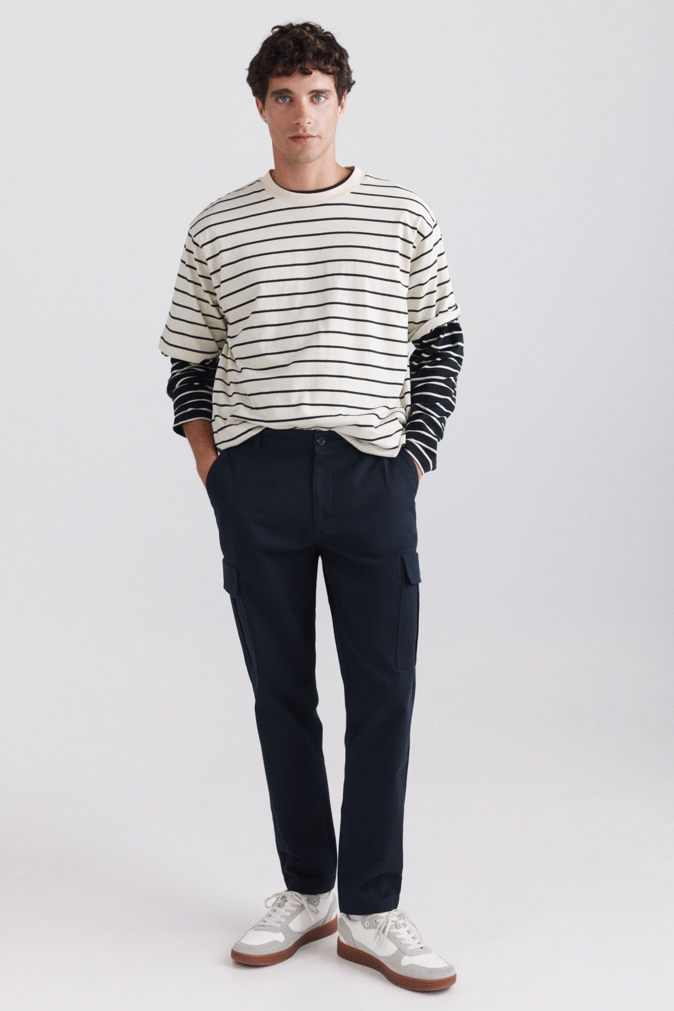 Springfield Pantal&oacute;n cargo c&oacute;modo azul