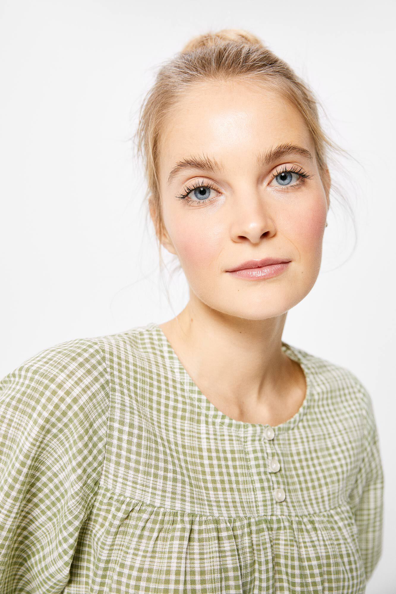 Springfield Blusa Verde Cuadros verde