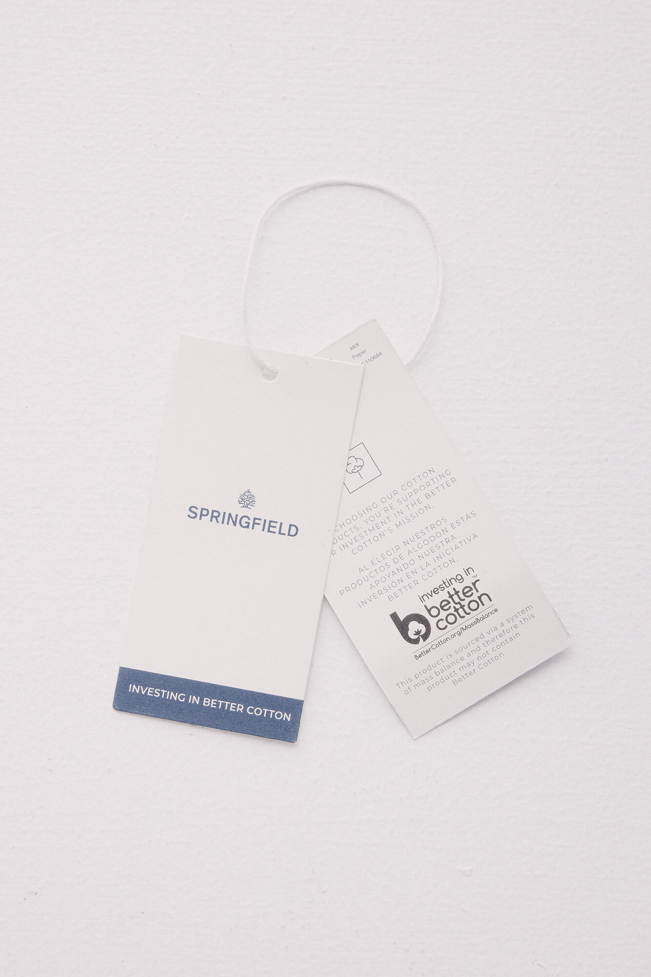 Springfield Camisa cotton slub rayas azul