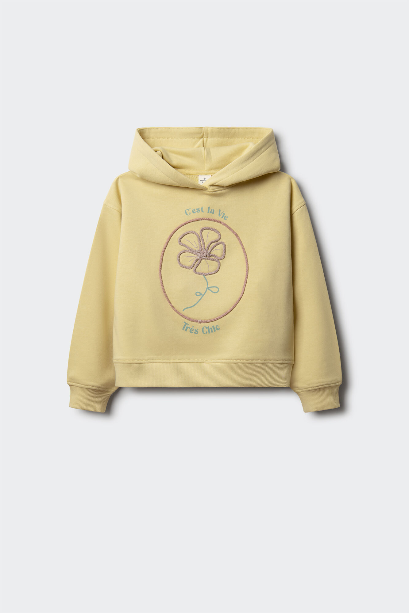 Springfield Kids Sudadera flor cord&oacute;n ni&ntilde;a amarillo