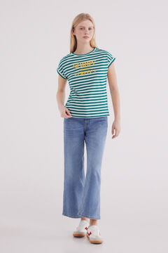 Springfield Playera "Sorry for being perfect" verde