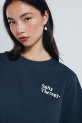 Springfield Playera gr&aacute;fica espalda gris