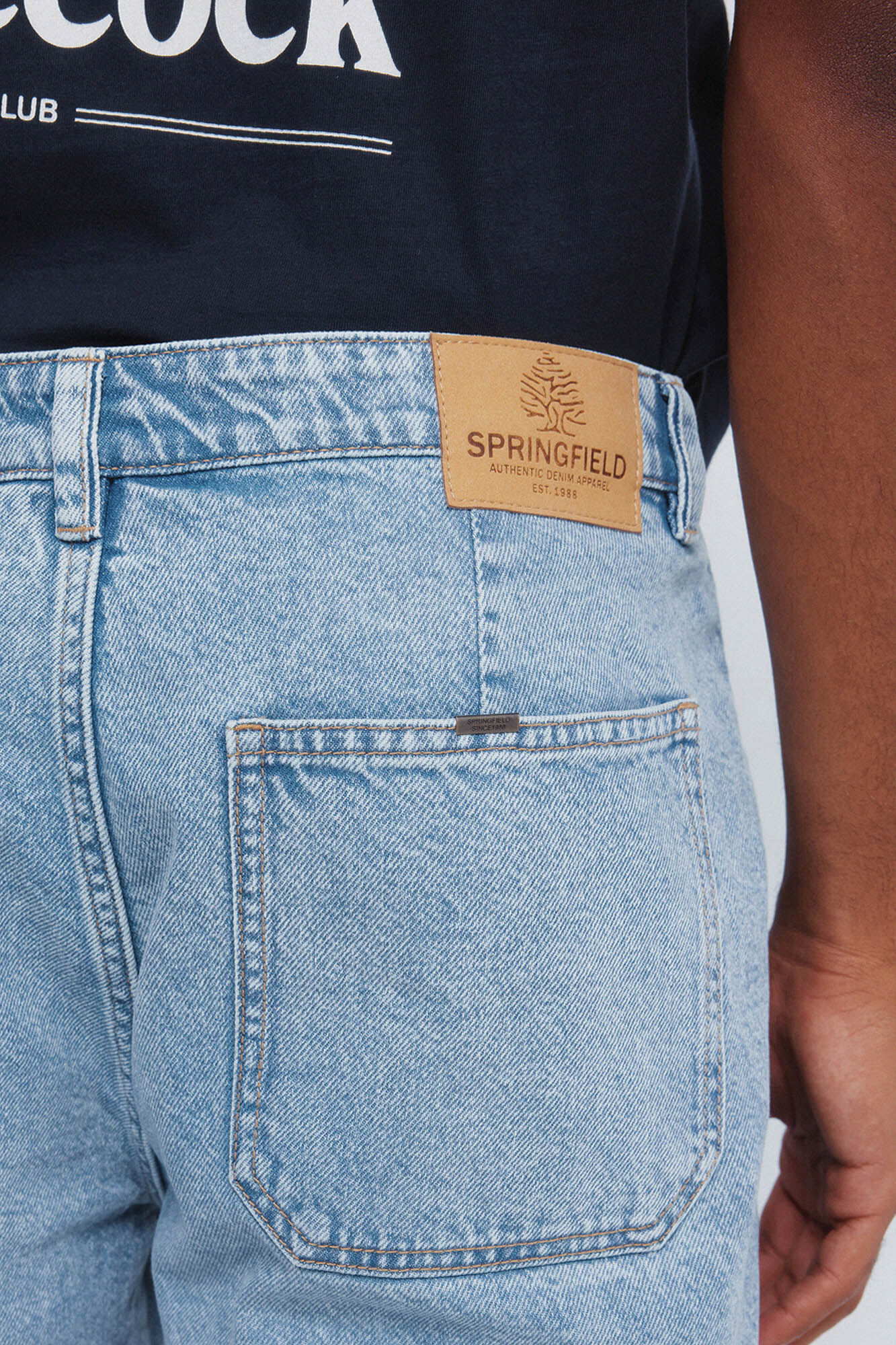 Springfield Jeans chino lavado azul