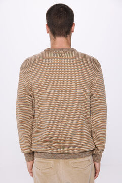 Springfield Suéter estructura jacquard beige