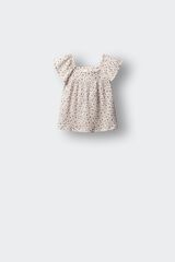 Springfield Kids Blusa manga corta de flores para ni&ntilde;a marfil