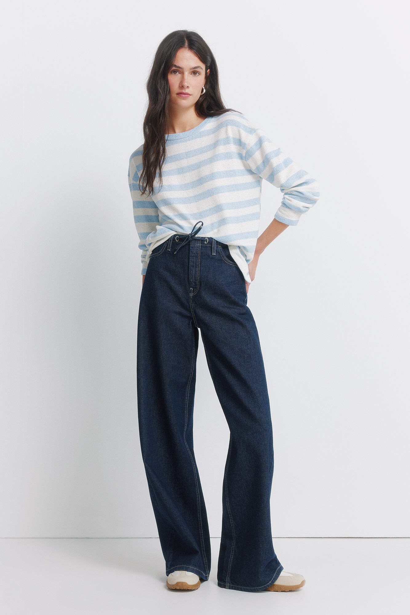 Springfield Playera de rayas azul