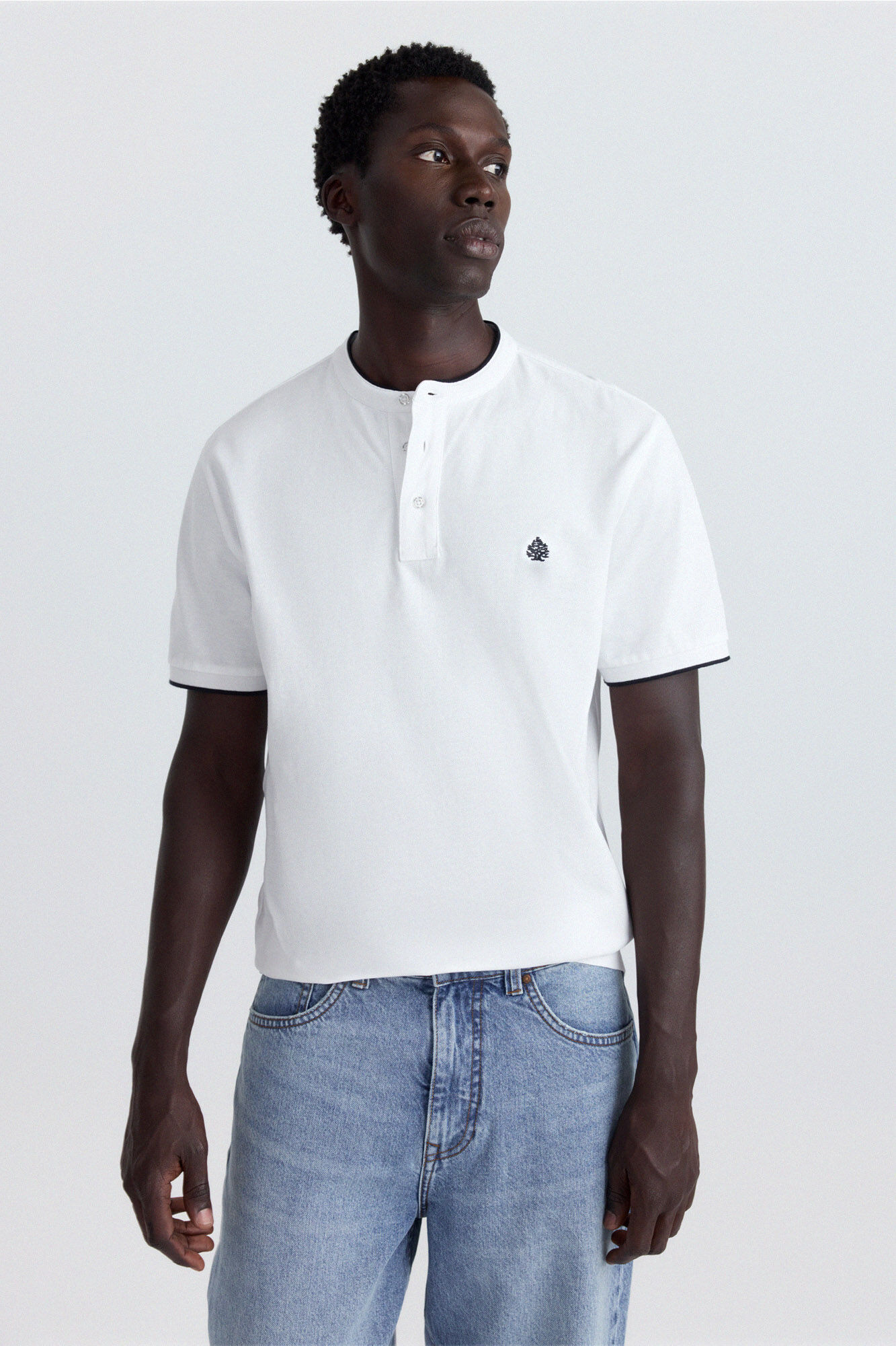 Springfield Polo de piqu&eacute; cuello mao slim fit