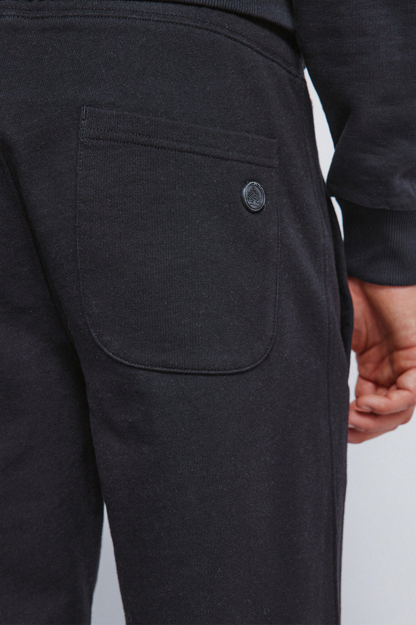 Springfield Pantal&oacute;n de felpa negro