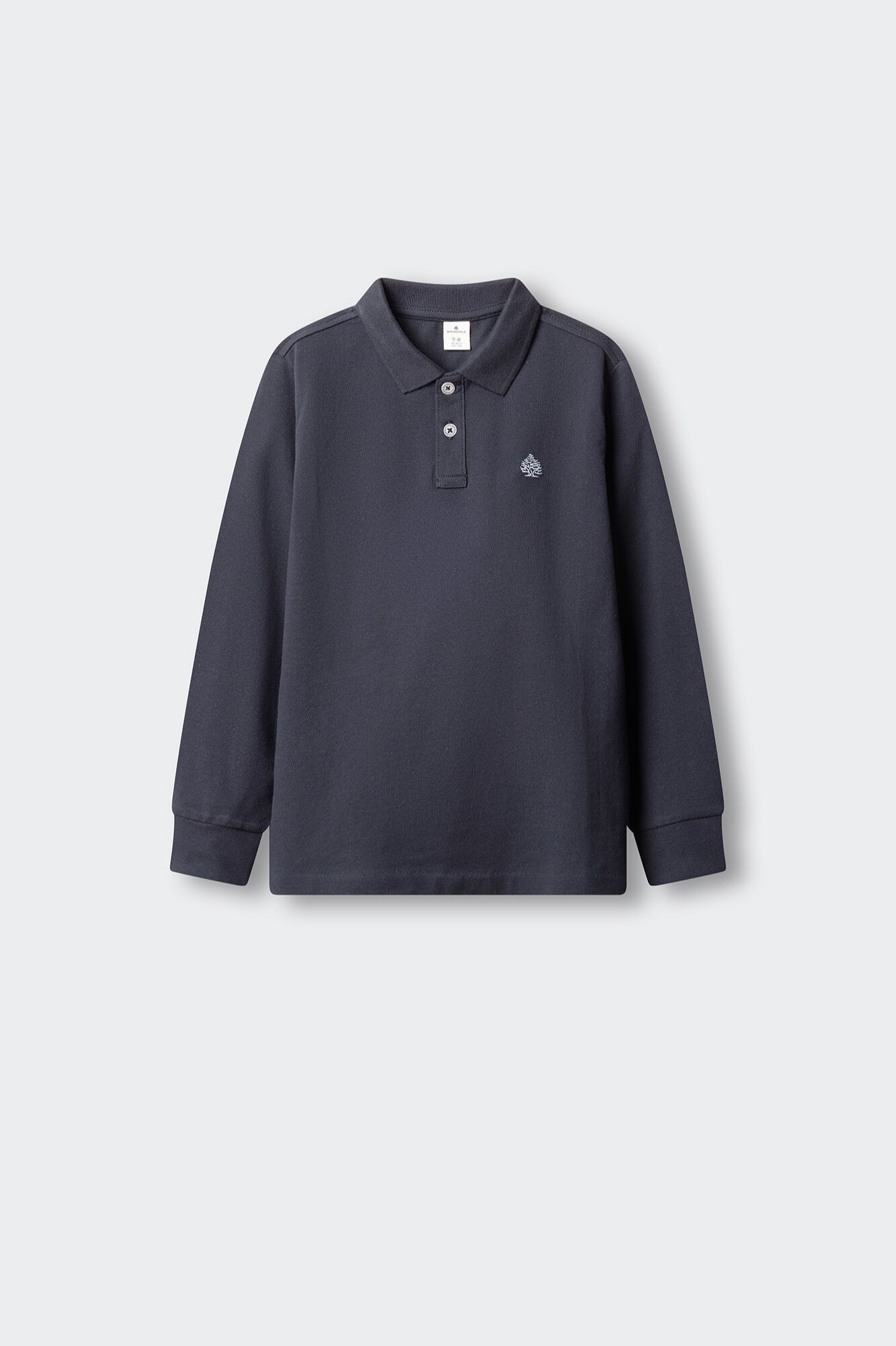 Springfield Kids Polo manga larga b&aacute;sico ni&ntilde;o azul mezcla