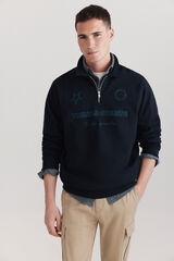 Springfield Sudadera polo think & create azul