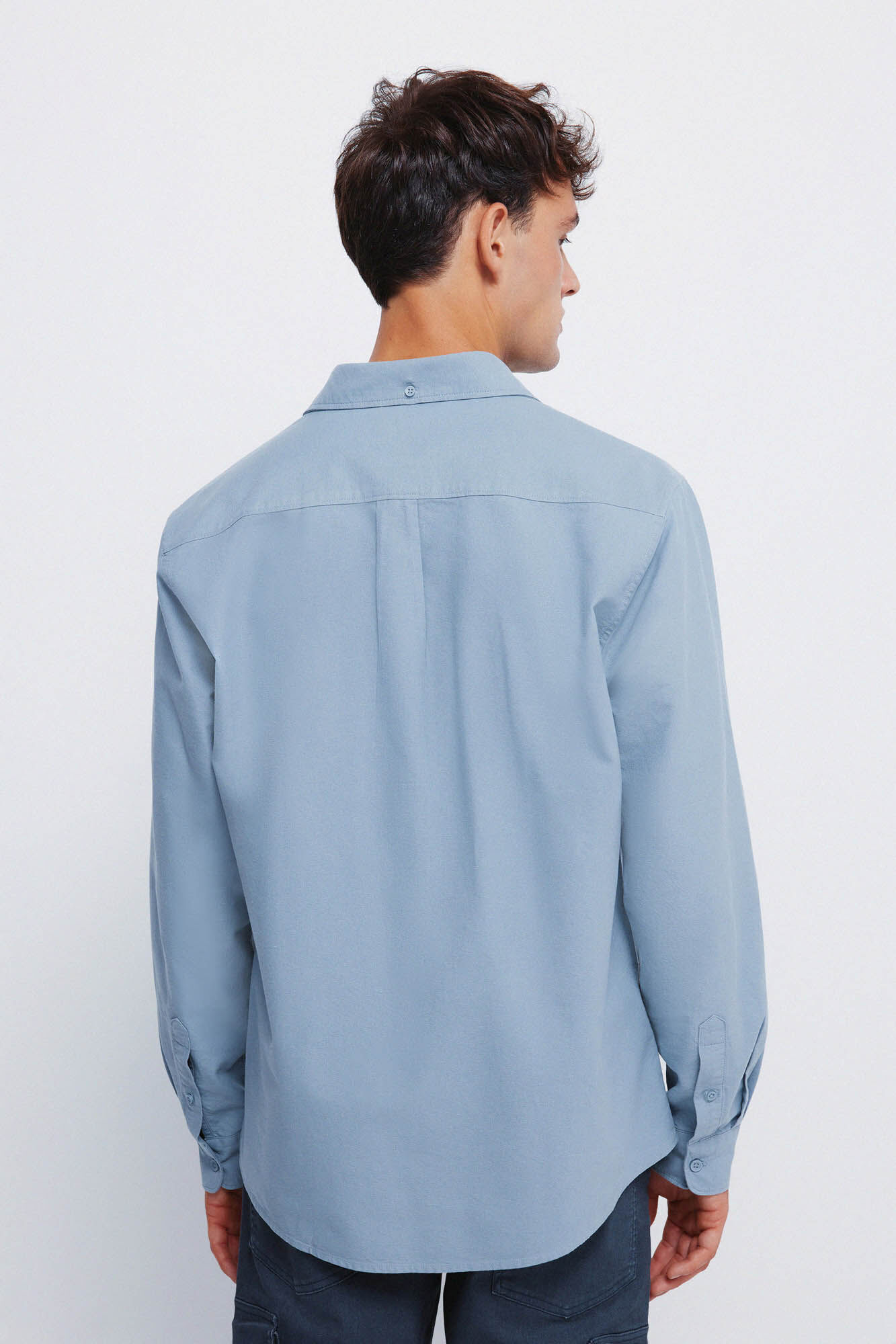 Springfield Camisa Oxford de color azul