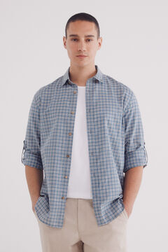 Springfield Camisa algodón slum cuadros azul