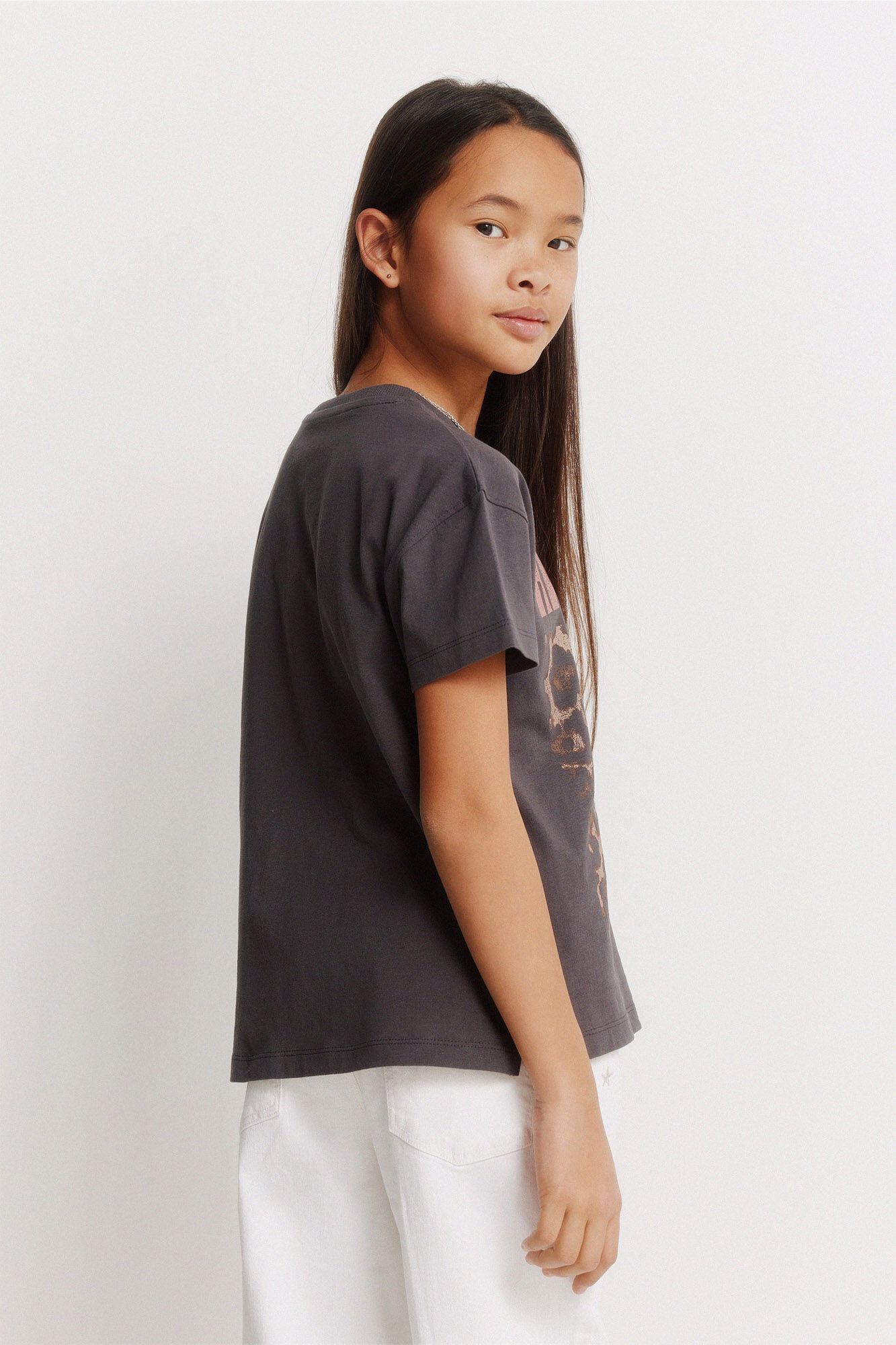 Springfield Kids Playera Ramones ni&ntilde;a gris