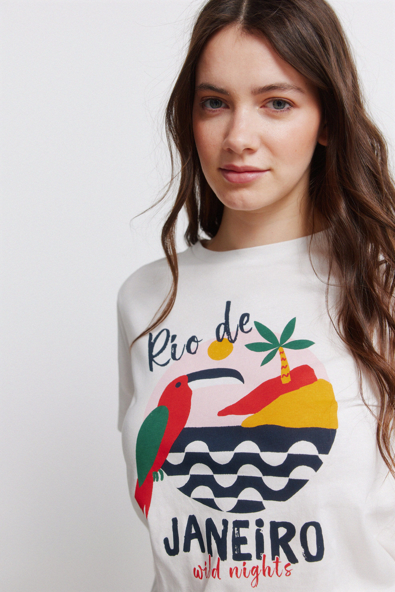 Springfield Playera "rio de janeiro" blanco
