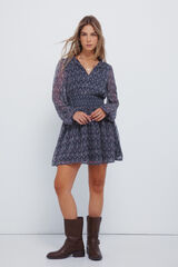 Springfield Vestido corto con estampado short estampado