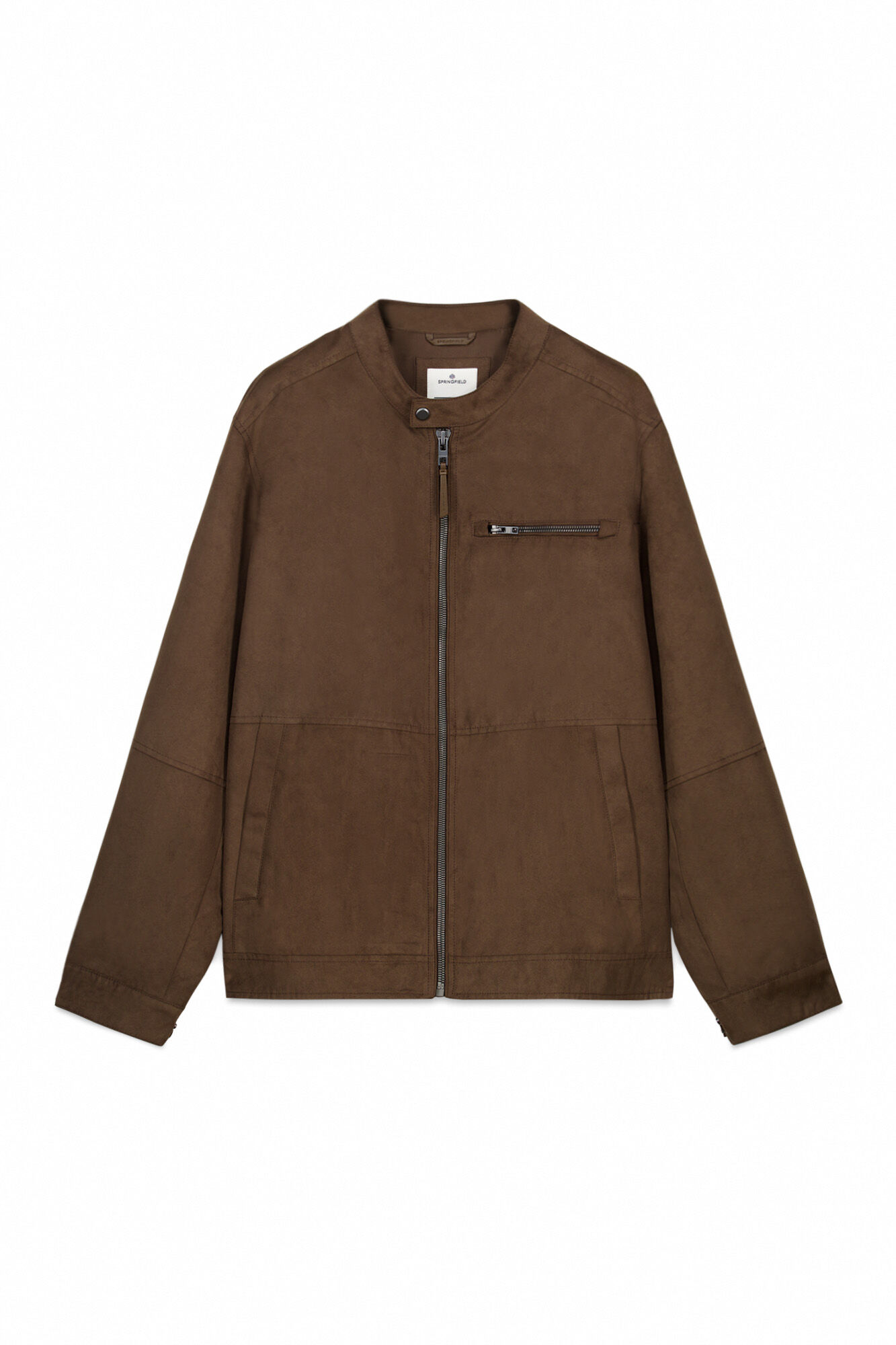 Springfield Chamarra efecto ante caf&eacute;