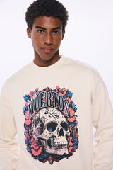 Springfield Sudadera dia de muertos blanco