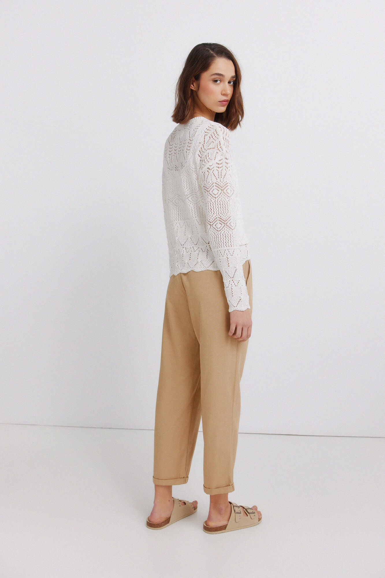 Springfield Pantalones jogger caf&eacute;