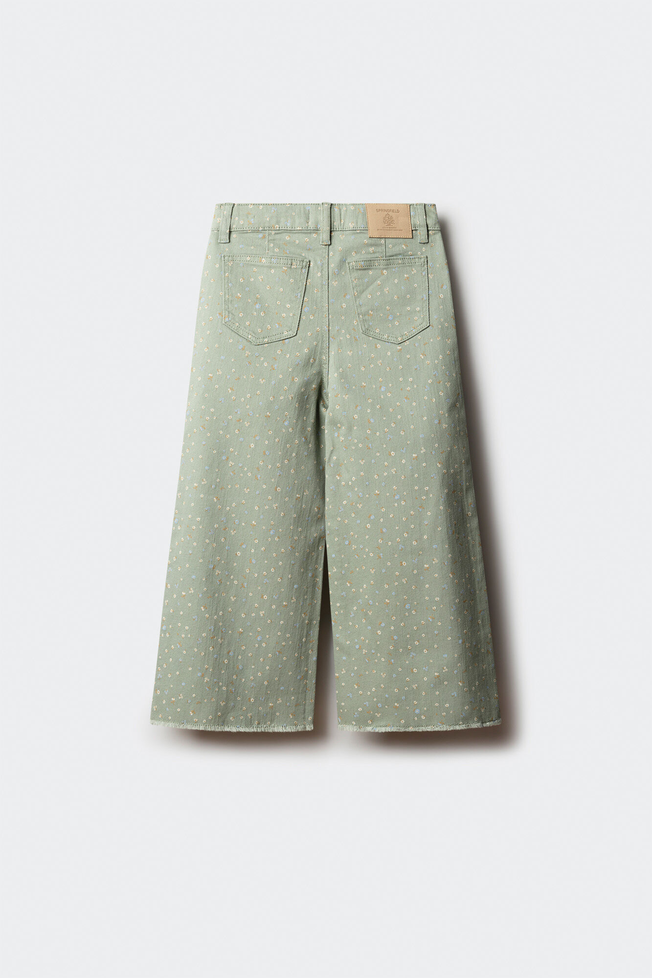Springfield Kids Pantal&oacute;n culotte flores ni&ntilde;a verde