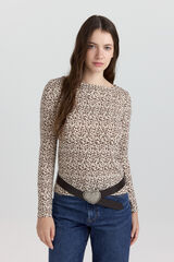 Springfield Playera animal print beige
