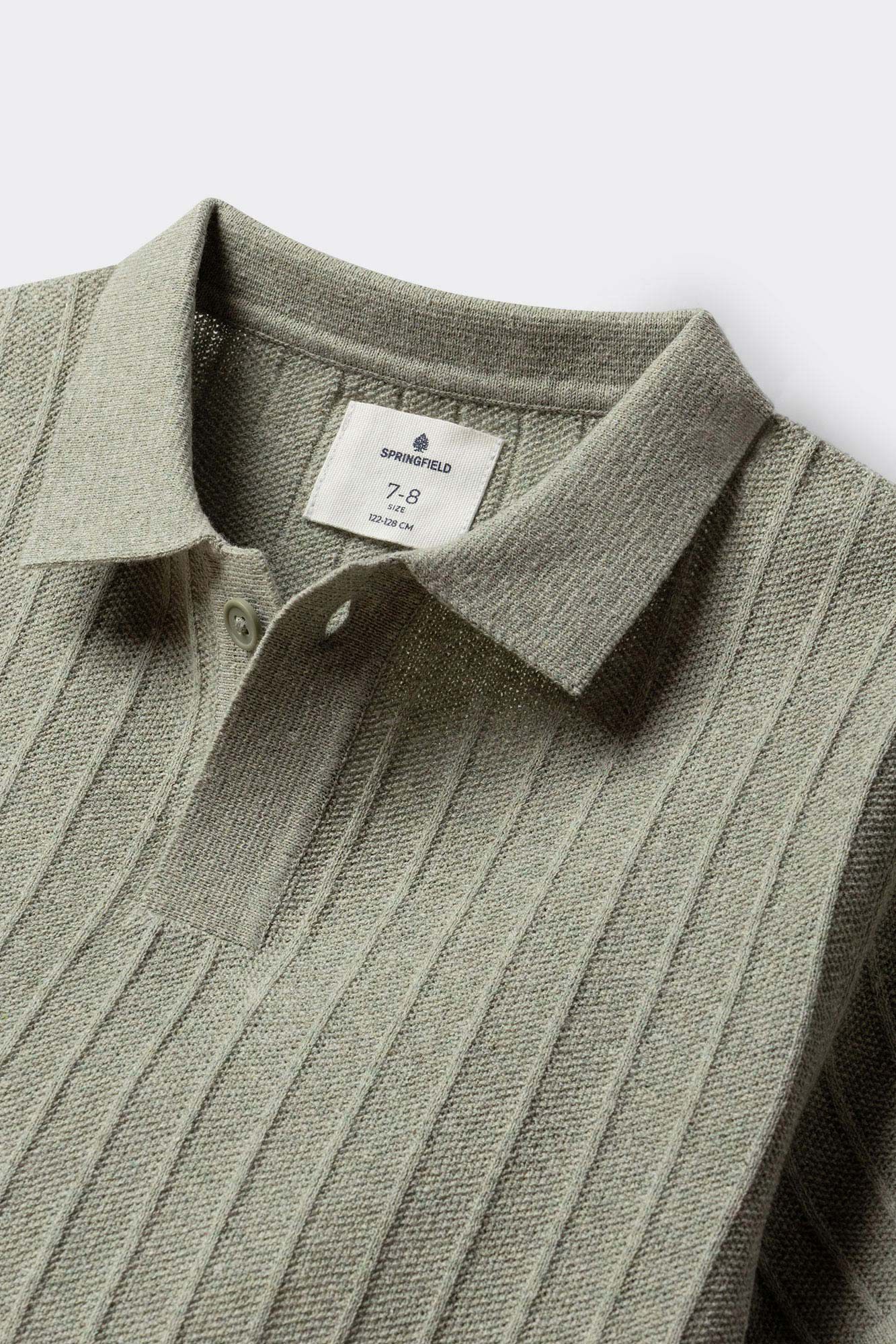 Springfield Kids Polo manga corta de tejido para ni&ntilde;o verde