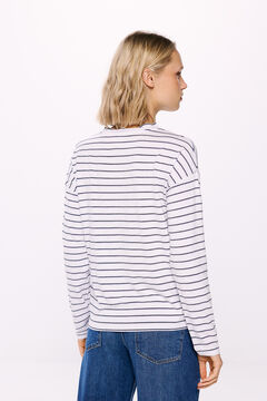 Springfield Playera a rayas café