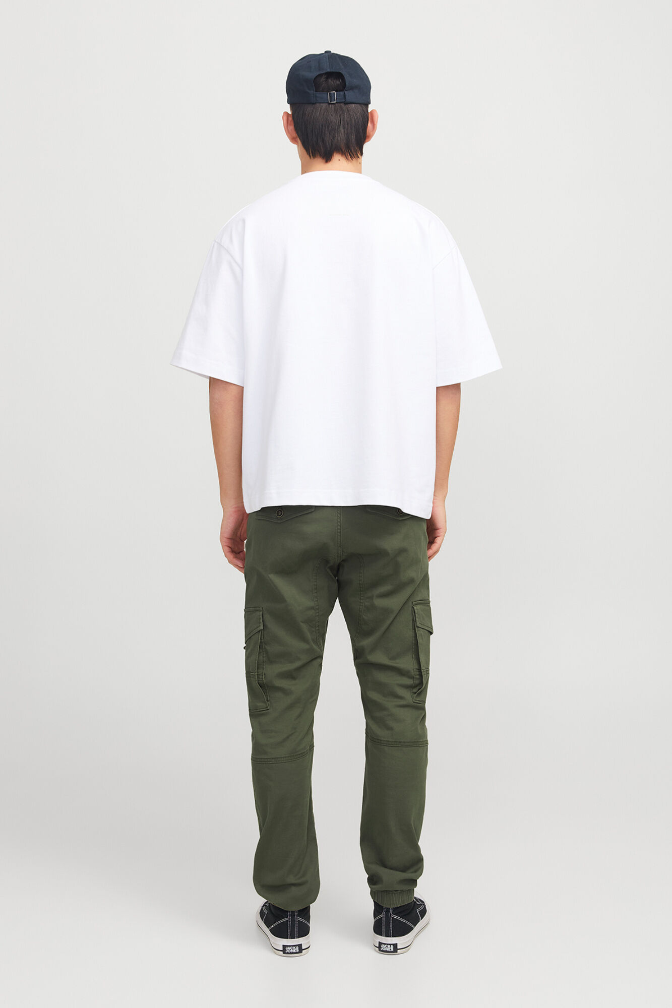 Jack & Jones Pantal&oacute;n cargo de algod&oacute;n verde