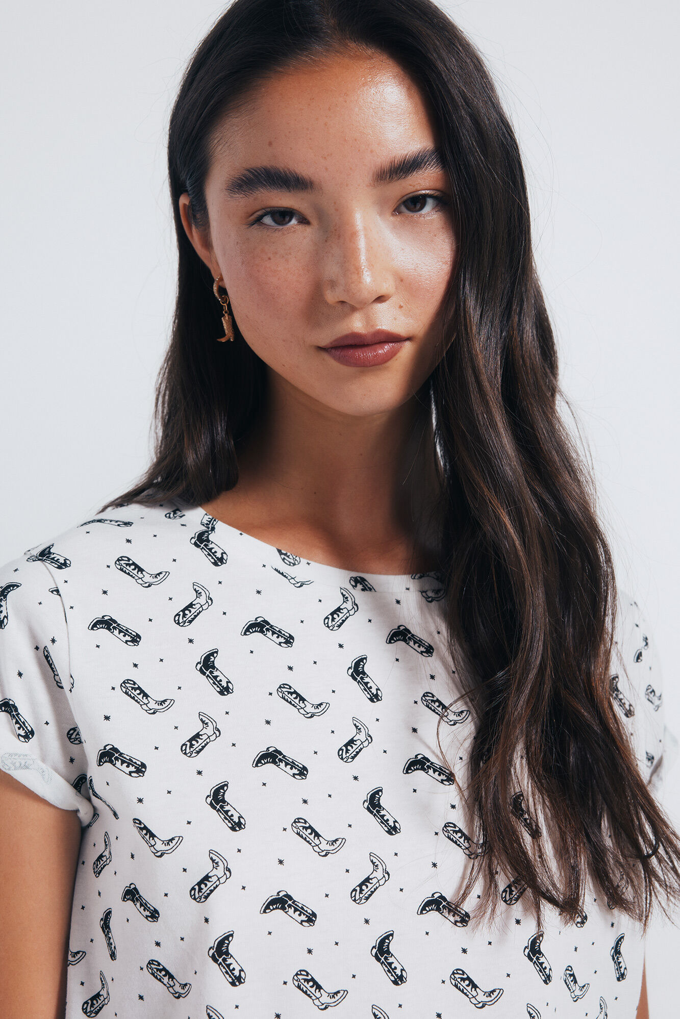 Springfield Playera estampada motivos peque&ntilde;os